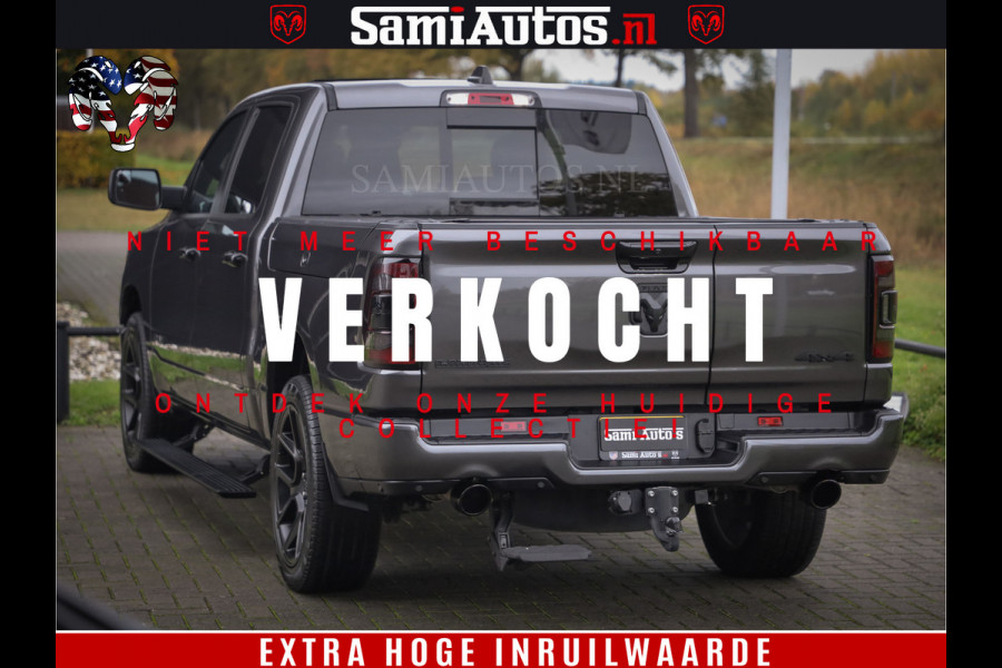 Dodge Ram 1500 SPORT 5.7 V8 HEMI | Virtual | Mega Vol | MWK Klep | XB9 | Adaptive Cruise | 4x4 | Crew Cab | Granite Crystal | Dubbel Cabine DC | 5 persoons | Eerste Eigenaar | Z.G.A.N |