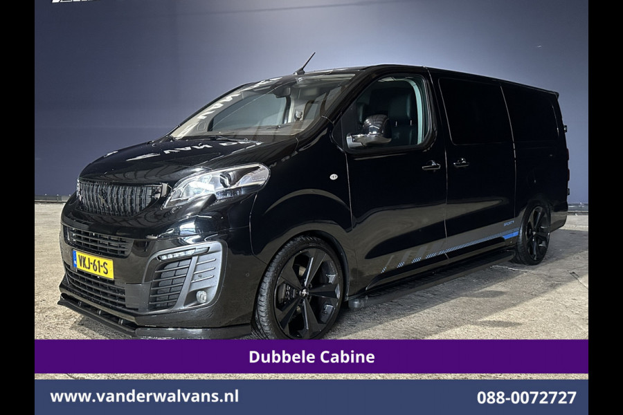 Peugeot Expert 2.0 BlueHDI 177pk Automaat L3H1 Dubbele cabine SPORT Euro6 Airco | 6-Zits | Leder | 2x Zijdeur Head up display, Navigatie, Camera, Apple Carplay, Android Auto, Xenon, LM velgen, Sidebars, Cruisecontrol, Trekhaak, Stoelverwarming, Parkeersensoren