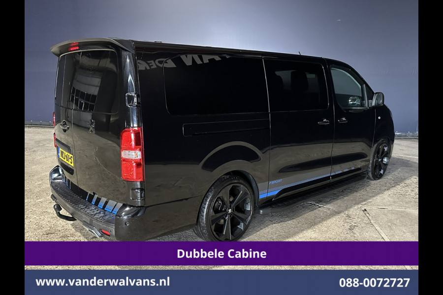 Peugeot Expert 2.0 BlueHDI 177pk Automaat L3H1 Dubbele cabine SPORT Euro6 Airco | 6-Zits | Leder | 2x Zijdeur Head up display, Navigatie, Camera, Apple Carplay, Android Auto, Xenon, LM velgen, Sidebars, Cruisecontrol, Trekhaak, Stoelverwarming, Parkeersensoren