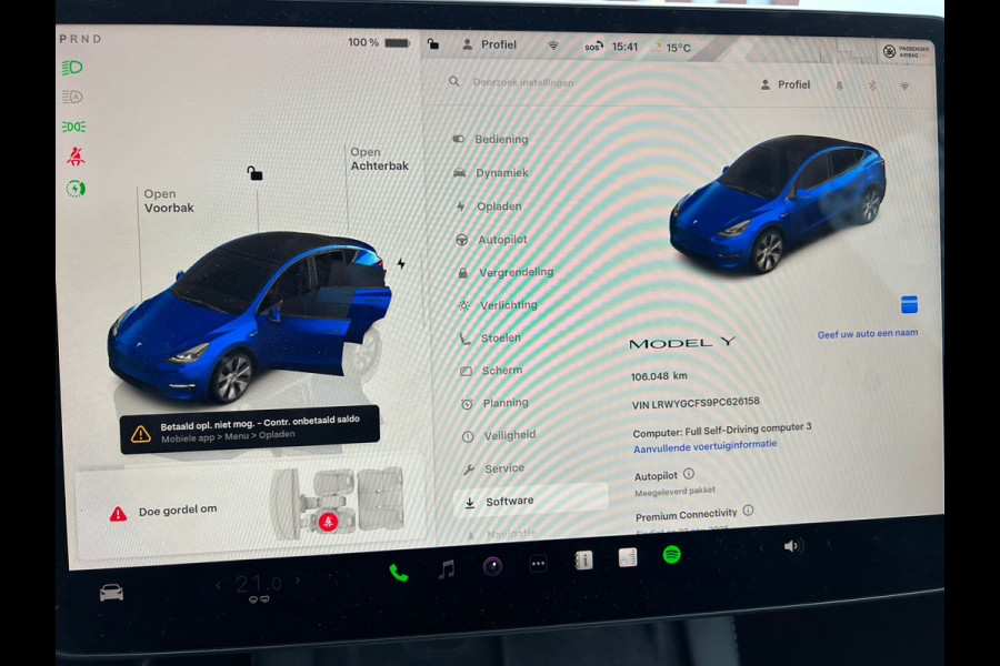 Tesla Model Y RWD 58 kWh 95% SOH Trekhaak BTW Auto 1e EIG Rijklaarprijs!