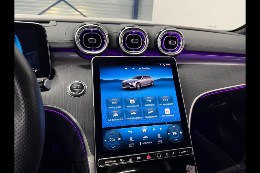 Mercedes-Benz C-Klasse AMG 43 4MATIC 408+PK BTW/VIRTUAL/SFEER/PANO/LEER+S.VERWARMING+MEMORY/20"/360/LINE/ACC/ECC/12 MDN GARANTIE!