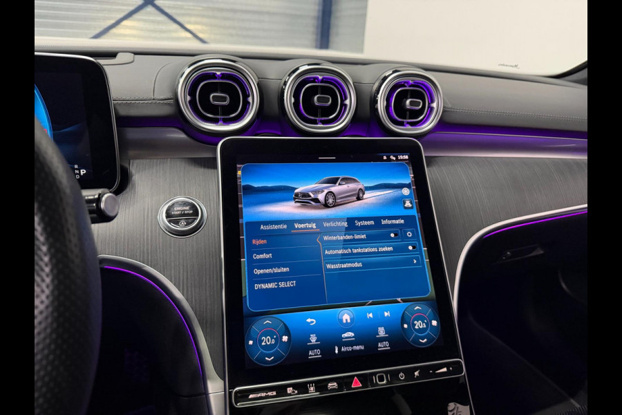 Mercedes-Benz C-Klasse AMG 43 4MATIC 408+PK BTW/VIRTUAL/SFEER/PANO/LEER+S.VERWARMING+MEMORY/20"/360/LINE/ACC/ECC/12 MDN GARANTIE!