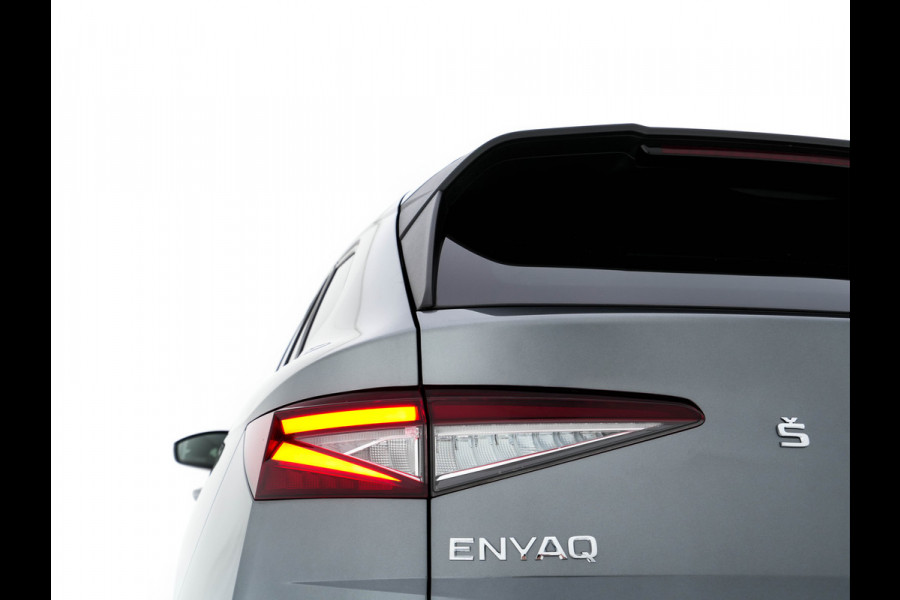 Škoda ENYAQ iV 60 [ 3-Fase ] {SOH-87%} (INCL.BTW) *PANO | FULL-LED | DIGI-COCKPIT | CAMERA | KEYLESS | NAVI-FULLMAP | PRIVACY-GLASS | AMBIENT-LIGHT | ECC | PDC | CRUISE | 19''ALU | TOWBAR*