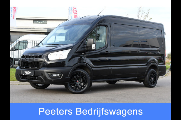 Ford Transit 350 2.0 TDCI L3H2 Black Edition Cruise, Camera, Carplay, 130pk, Trekhaak, Multimedia, NAVI Uniek!