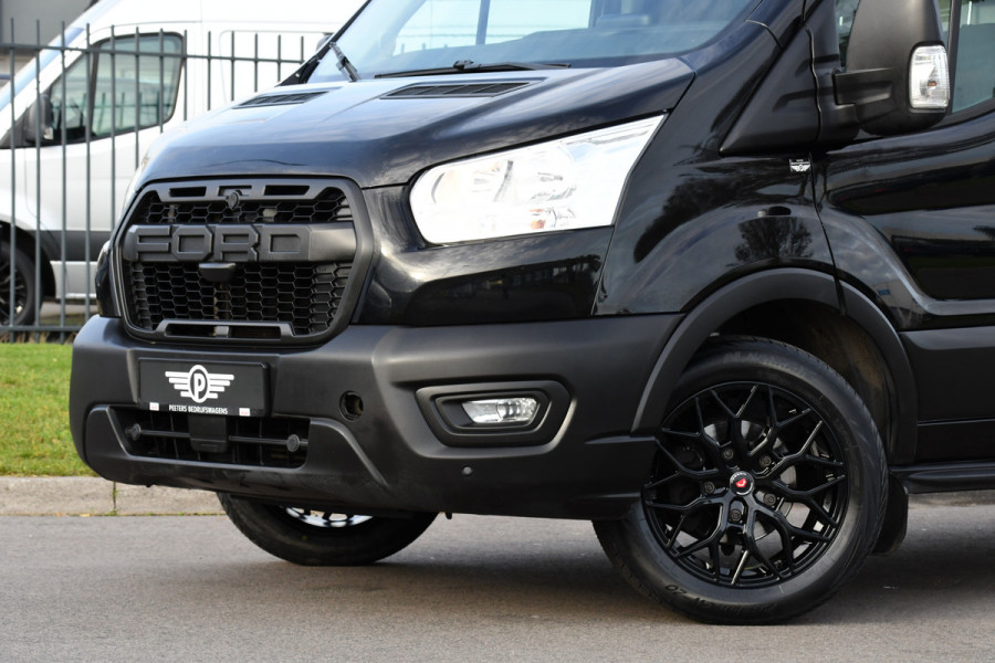 Ford Transit 350 2.0 TDCI L3H2 Black Edition Cruise, Camera, Carplay, 130pk, Trekhaak, Multimedia, NAVI Uniek!