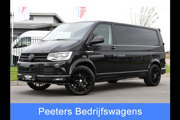 Volkswagen Transporter 2.0 TDI L2H1 Black Edition Highline Adaptieve Cruise, Camera, Carplay, Leder, Trekhaak, Sensoren, 150pk, Automaat, Uniek!