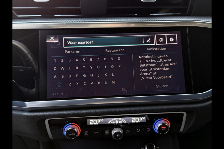 Audi Q3 35 TFSI S edition Automaat | Zwart optiek | Navigatiesysteem | Half-leer | Getint glas | Cruise & climate control | Lane assist