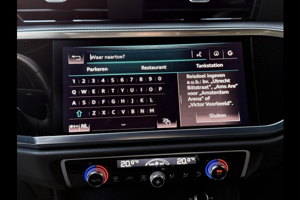 Audi Q3 35 TFSI S edition Automaat | Zwart optiek | Navigatiesysteem | Half-leer | Getint glas | Cruise & climate control | Lane assist