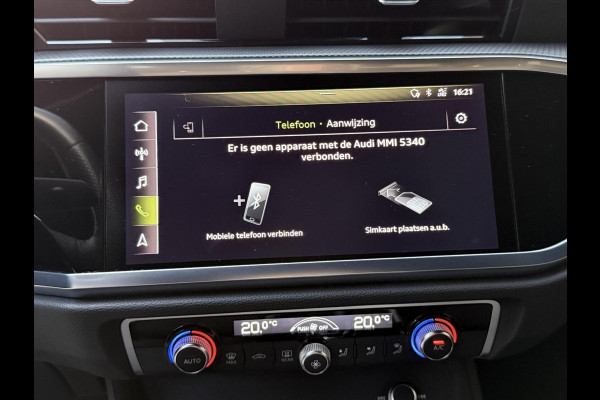 Audi Q3 35 TFSI S edition Automaat | Zwart optiek | Navigatiesysteem | Half-leer | Getint glas | Cruise & climate control | Lane assist