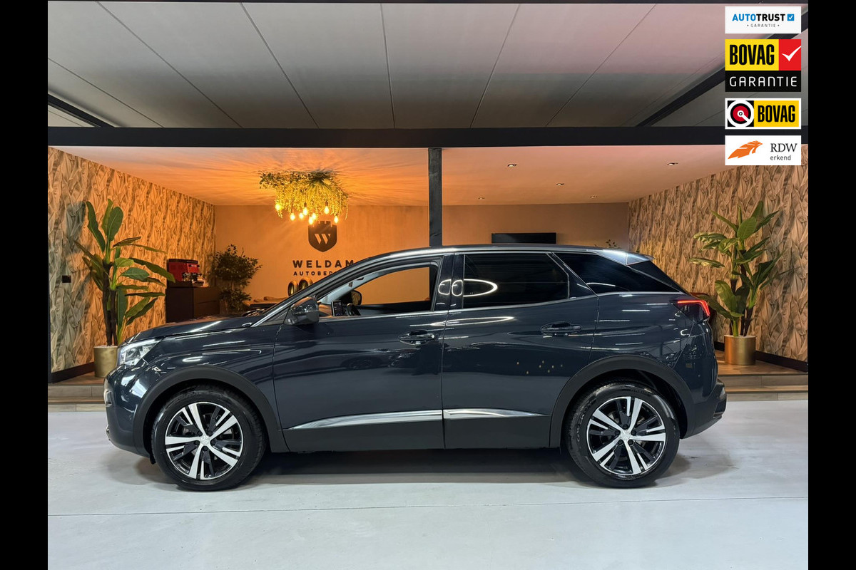 Peugeot 3008 1.2 PureTech Allure Garantie Memory Leder 360 Blindspot StoelVW Carplay ACC Lane Clima Navi Led Rijklaar