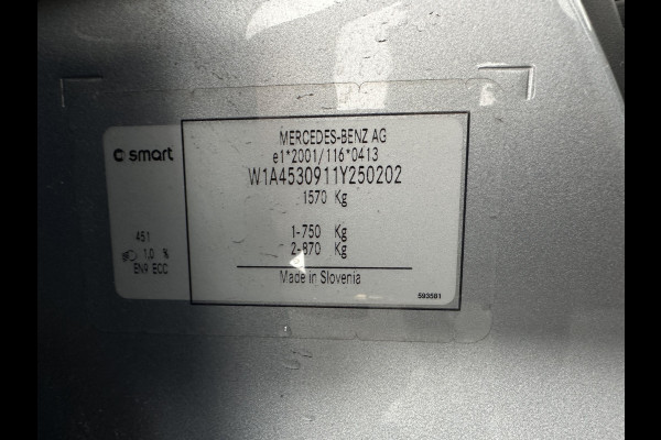 Smart Forfour EQ Comfort 18 kWh [ 3-Fase ] {SOH-95%} (INCL-BTW) Aut. *NAVI-FULLMAP | COMFORT-SEATS | AIRCO | CRUISE | PDC | 16''ALU*