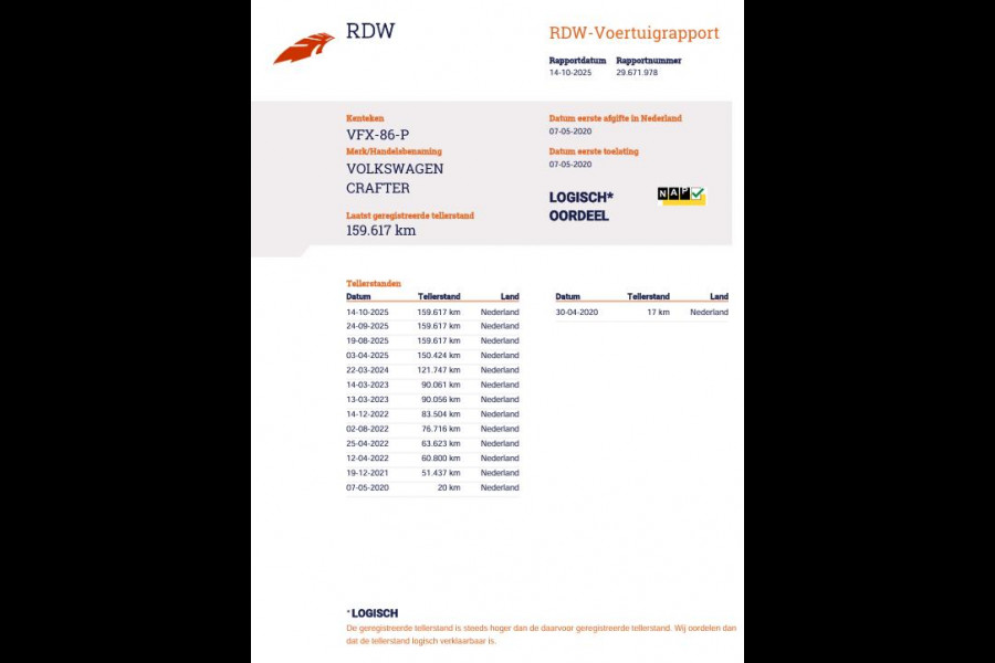 Volkswagen Crafter 35 2.0 TDI L4 Trendline OPRIJWAGEN / AMBULANCE / TRAILER / EURO 6 / LAADVERMOGEN 1500 KG !!