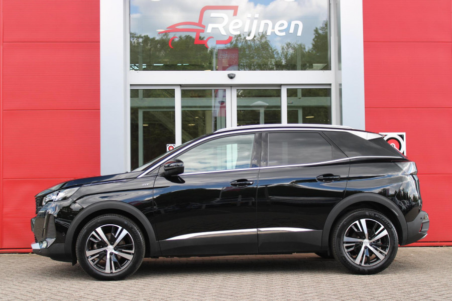 Peugeot 3008 1.2 Hybrid 136PK GT | 360° CAMERA | NAVIGATIE | ADAPTIVE CRUISE CONTROL | APPLE CARPLAY/ANDROID AUTO | CLIMATE CONTROL | 18" LICHTMETALEN VELGEN | DODEHOEK DETECTIE | KEYLESS ENTRY/START | FULL LED KOPLAMPEN | PARKEERSENSOREN VOOR EN ACHTER | DAB+ RADIO | LANE ASSIST |
