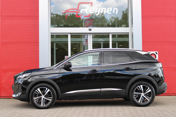 Peugeot 3008 1.2 Hybrid 136PK GT | 360° CAMERA | NAVIGATIE | ADAPTIVE CRUISE CONTROL | APPLE CARPLAY/ANDROID AUTO | CLIMATE CONTROL | 18" LICHTMETALEN VELGEN | DODEHOEK DETECTIE | KEYLESS ENTRY/START | FULL LED KOPLAMPEN | PARKEERSENSOREN VOOR EN ACHTER | DAB+ RADIO | LANE ASSIST |
