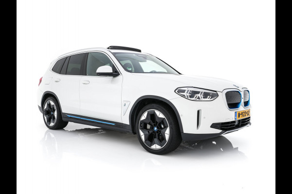BMW iX3 High Executive 80 kWh {SOH-100%} [ 3-Fase ] (INCL.BTW) Aut. *PANO | HEAD-UP | LUXURY-LEATHER | ADAPTIVE-CRUISE | FULL-LED | BLIND-SPOT | MEMORY-PACK | DIGI-COCKPIT | HEATED-COMFORTSEATS | KEYLESS | TOP-VIEW | DAB+ | NAVI | TOWBAR | 20'