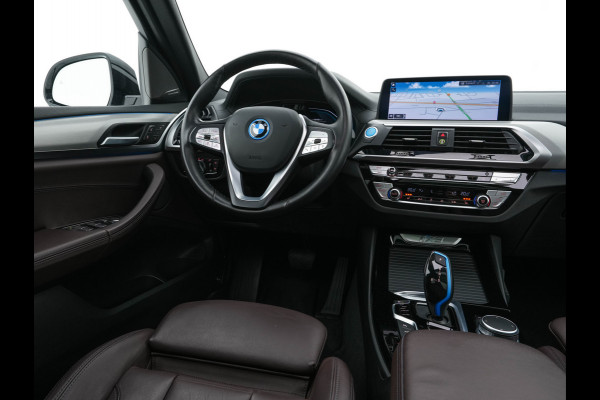 BMW iX3 High Executive 80 kWh {SOH-100%} [ 3-Fase ] (INCL.BTW) Aut. *PANO | HEAD-UP | LUXURY-LEATHER | ADAPTIVE-CRUISE | FULL-LED | BLIND-SPOT | MEMORY-PACK | DIGI-COCKPIT | HEATED-COMFORTSEATS | KEYLESS | TOP-VIEW | DAB+ | NAVI | TOWBAR | 20'