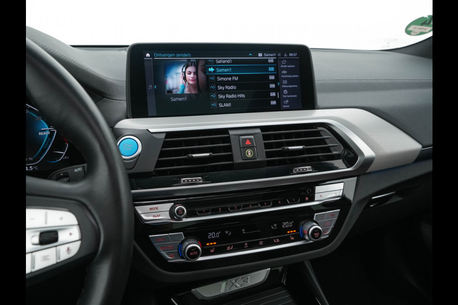 BMW iX3 High Executive 80 kWh {SOH-100%} [ 3-Fase ] (INCL.BTW) Aut. *PANO | HEAD-UP | LUXURY-LEATHER | ADAPTIVE-CRUISE | FULL-LED | BLIND-SPOT | MEMORY-PACK | DIGI-COCKPIT | HEATED-COMFORTSEATS | KEYLESS | TOP-VIEW | DAB+ | NAVI | TOWBAR | 20'