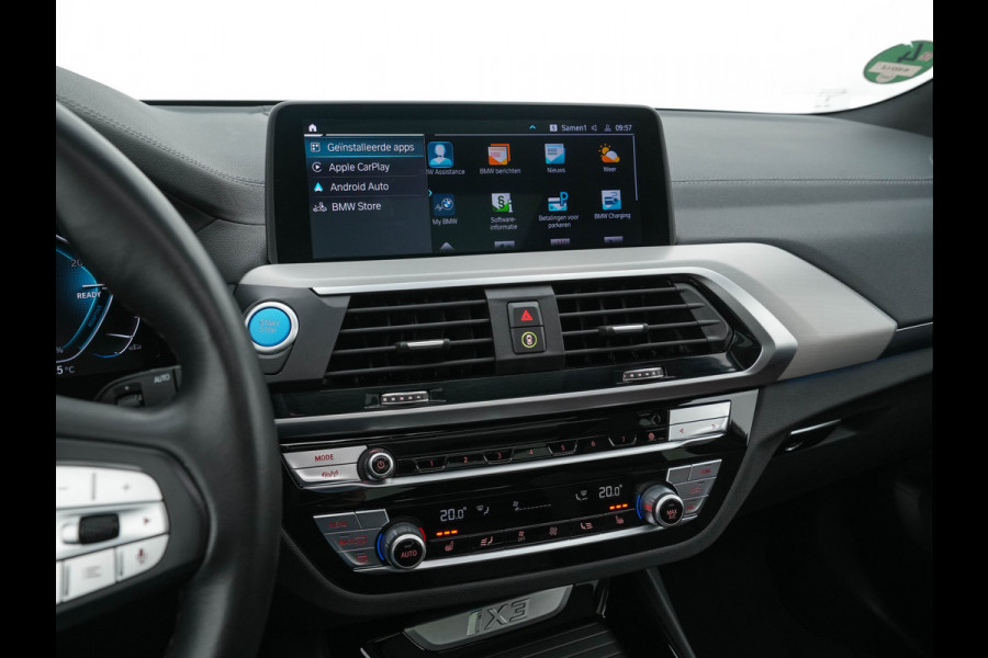 BMW iX3 High Executive 80 kWh {SOH-100%} [ 3-Fase ] (INCL.BTW) Aut. *PANO | HEAD-UP | LUXURY-LEATHER | ADAPTIVE-CRUISE | FULL-LED | BLIND-SPOT | MEMORY-PACK | DIGI-COCKPIT | HEATED-COMFORTSEATS | KEYLESS | TOP-VIEW | DAB+ | NAVI | TOWBAR | 20'