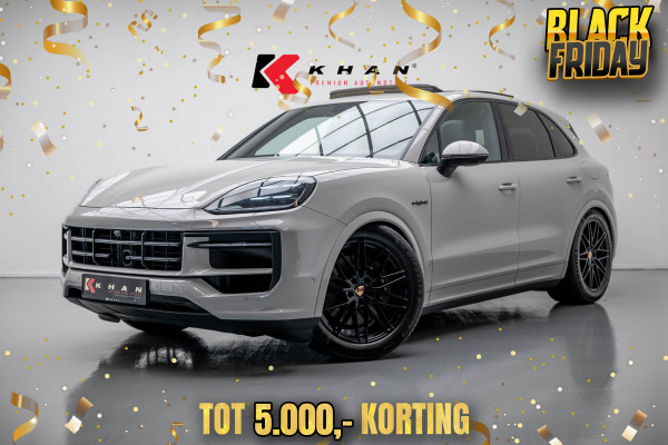 Porsche Cayenne 3.0 E-Hybrid |Pano|Krijt|SportChrono|Fabrieksgarantie t/m 2029|