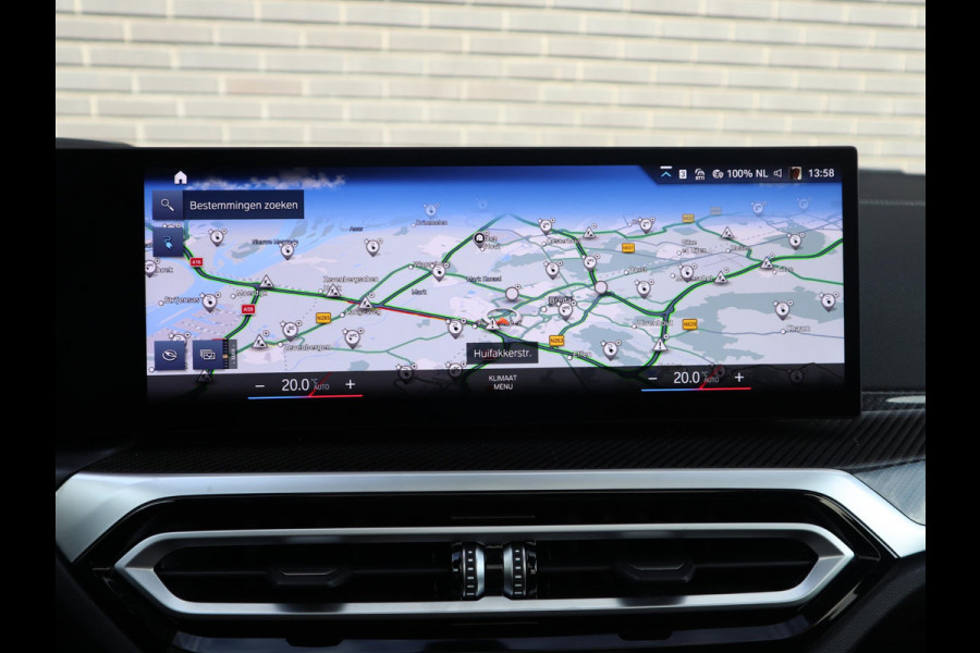 BMW i4 eDrive40 High Executive M Sport Pakket Automaat / Live Cockpit Professional / Schuif-/kanteldak / Driving Assistant / Leder / Hifi / M Sportremsysteem / Stoelverwarming / Extra Getint Glas /  M Achterspoiler / Shadow Line