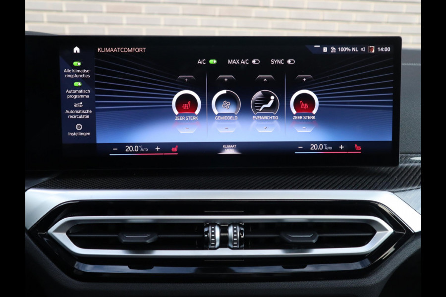 BMW i4 eDrive40 High Executive M Sport Pakket Automaat / Live Cockpit Professional / Schuif-/kanteldak / Driving Assistant / Leder / Hifi / M Sportremsysteem / Stoelverwarming / Extra Getint Glas /  M Achterspoiler / Shadow Line