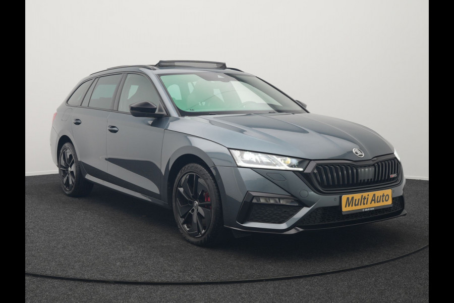 Škoda Octavia Combi 1.4 TSI RS iV Plug In Hybrid 245pk PHEV | Panodak | Apple Carplay | Sportstoelen Verwarmd | 18"L.M | Stuur Verwarmd | Navigatie | Keyless | Virtual | Sfeerverlichting | Cruise Control | DAB |