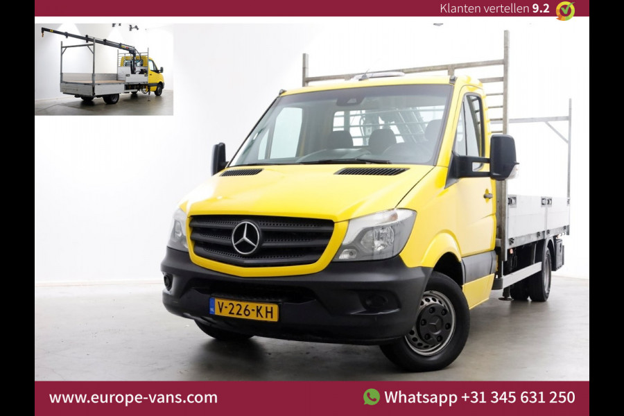 Mercedes-Benz Sprinter 514 CDI 143pk E6 Open Laadbak+HIAB T-CLX 023 Kraan PTO/Trekhaak 3500kg 11-2017