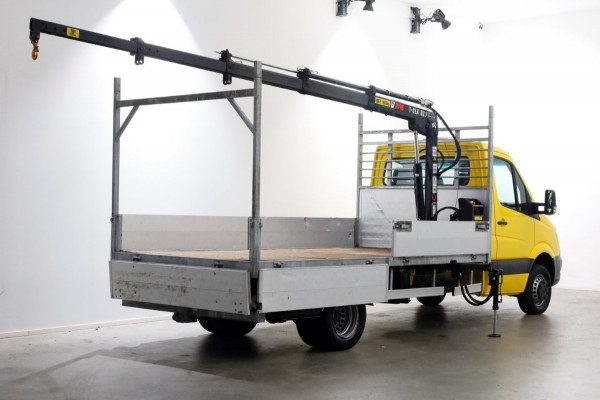 Mercedes-Benz Sprinter 514 CDI 143pk E6 Open Laadbak+HIAB T-CLX 023 Kraan PTO/Trekhaak 3500kg 11-2017