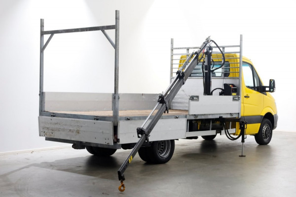 Mercedes-Benz Sprinter 514 CDI 143pk E6 Open Laadbak+HIAB T-CLX 023 Kraan PTO/Trekhaak 3500kg 11-2017
