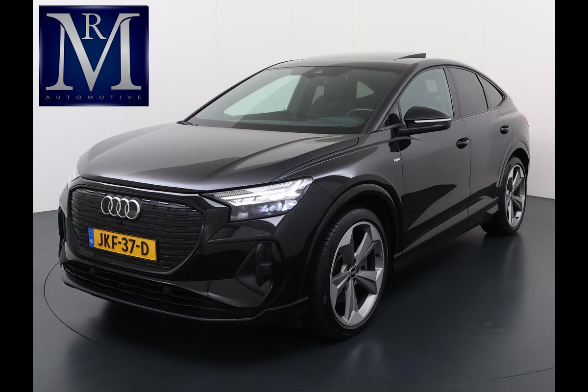 Audi Q4 Sportback e-tron 50 quattro 77 kWh S LINE in- exterieur | WARMTEPOMP| HEAD UP DISPLAY | ELECTR. STOELEN+GEHEUGEN | PANORAMADAK RIJKLAARPRIJS INCL. 12MND BOVAG | DEALER ONDERHOUDEN