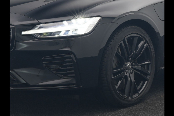 Volvo S60 Recharge T8 AWD R-Design Plug in Hybrid 391pk Black Dealer O.H PHEV | Schuifdak | Bowers & Wilkins | Head Up | Adaptive Cruise | 360 Camera | Luxe Lederen Sportstoelen Massage & Memory | 19"L.M | Keyless | Navigatie |