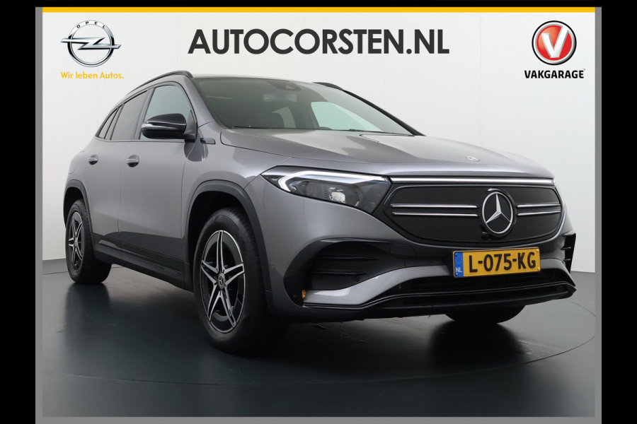Mercedes-Benz EQA 250 AMG 67kWh Apple Carplay Android Auto Pano-/Schuif-Dak Leer/Alcantara Advanced LED-High-Performance Camera Navi+10" Connect D 191pk AUT. Night-pakket Connect-20 DAB Actieve park-assist+Rem-assistent Adaptive-Gr-licht Stoelverwarming Elek.Achterklep DAB High Perf.-LED  Keyless Business Solution 11kw-AC 1e Eigenaar Origineel Nederlandse Auto S.O.H. 91% 750kg Trekvermogen