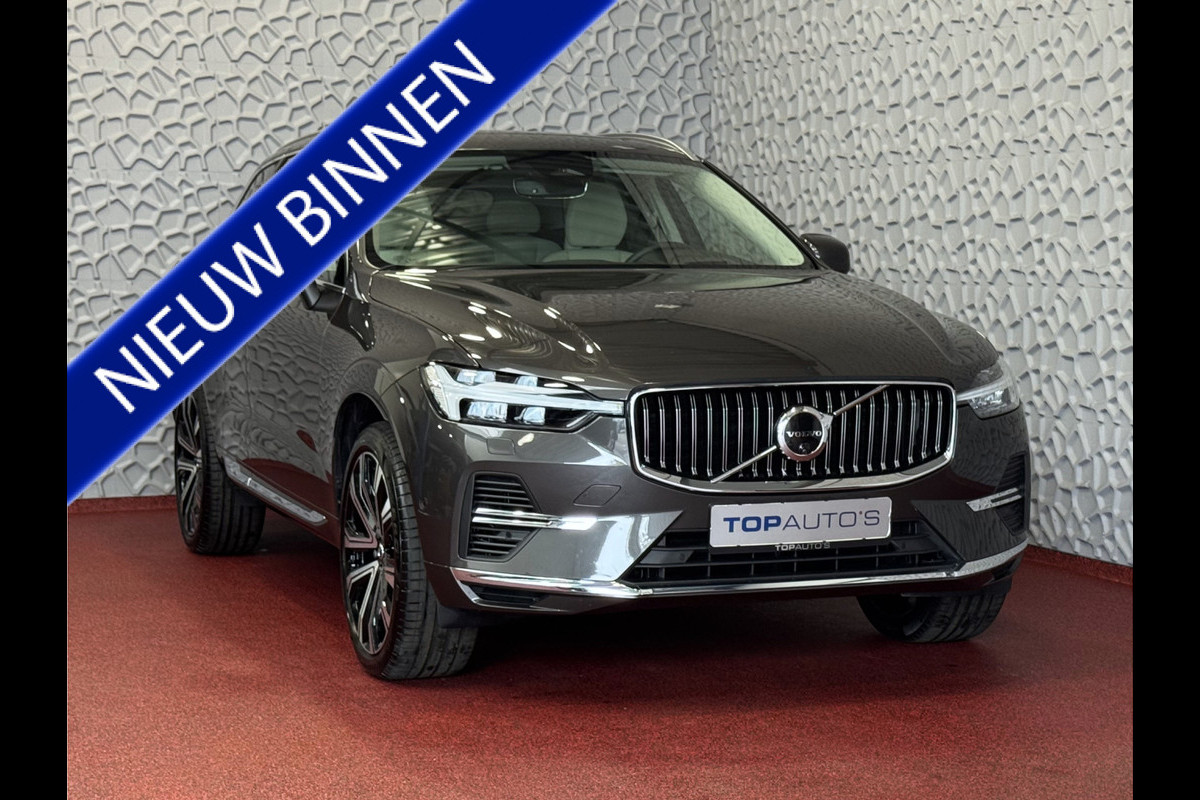 Volvo XC60 2.0 T6 350PK CREME.LEER PHEV AWD ULTRA BRIGHT LONG RANGE PANO HARMAN/KARDON HEADUP ELEK.KLEP phev