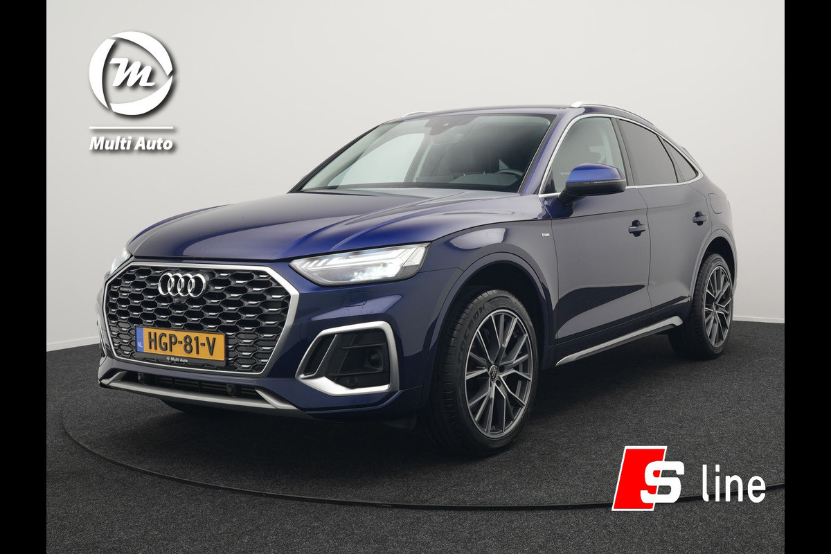 Audi Q5 55 TFSI e Quattro S-Line Plug in Hybrid PHEV | Trekhaak af Fabriek | Alcantara Sportstoelen Verwarmd | Adaptive Cruise | Apple Carplay | Virtual | Navigatie | Camera | DAB |