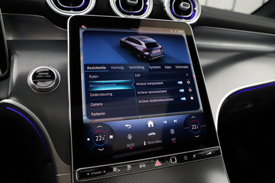 Mercedes-Benz GLC 300e AMG 4-Matic | 313PK | Massage | Head-up | Pano | Burmester | Sfeerverlichting | Stuurwielverw. | Distronic | Trekhaak | 202