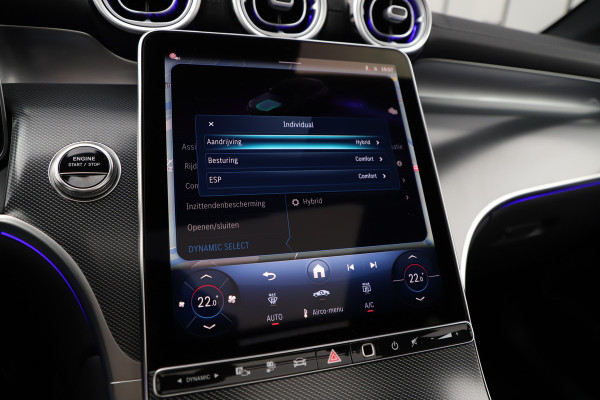 Mercedes-Benz GLC 300e AMG 4-Matic | 313PK | Massage | Head-up | Pano | Burmester | Sfeerverlichting | Stuurwielverw. | Distronic | Trekhaak | 202