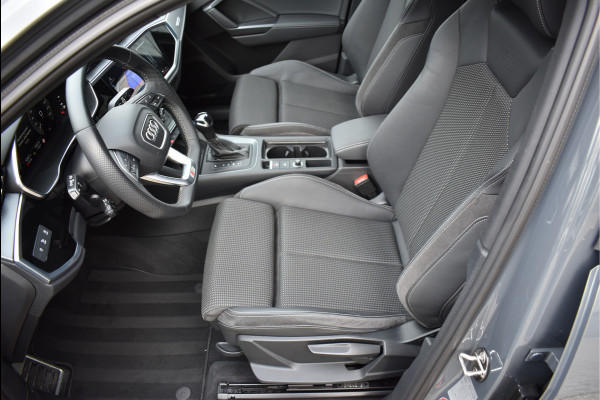 Audi Q3 Sportback 45 TFSI e S-Line 245 Pk Navi Leder Sfeer Keyless Trekhaak Matrix Nano Grijs Metallic