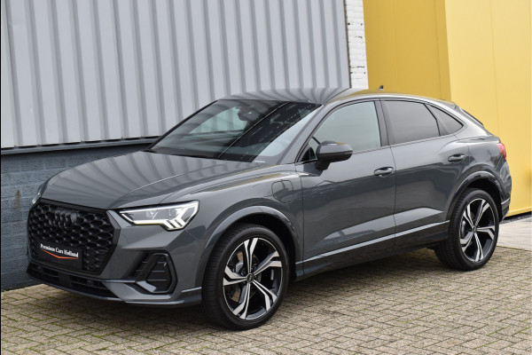 Audi Q3 Sportback 45 TFSI e S-Line 245 Pk Navi Leder Sfeer Keyless Trekhaak Matrix Nano Grijs Metallic