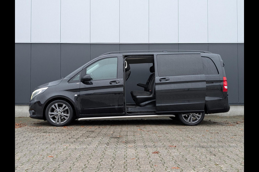 Mercedes-Benz Vito 116CDI LANG DUBBELE CABINE AUTOMAAT LED 2X SCHUIFDEUREN CRUISE CLIMATE CONTROL PDC CAMERA TREKHAAK
