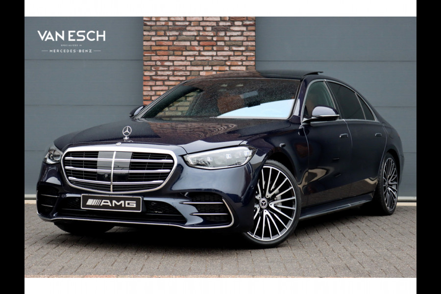 Mercedes-Benz S-Klasse 450 e Lang AMG Line | Airmatic | Achterasbesturing | Distronic+ | Burmester High-End | Chauffeurspakket | Stoelventilatie V+A | 3D-Display | Vlakkenverwarming | Zonweringspakket |