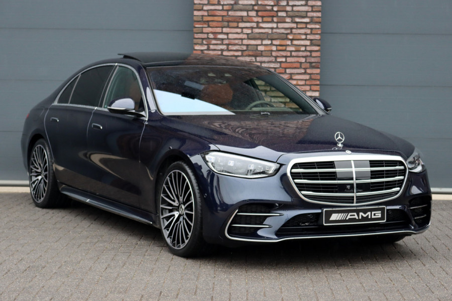 Mercedes-Benz S-Klasse 450 e Lang AMG Line | Airmatic | Achterasbesturing | Distronic+ | Burmester High-End | Chauffeurspakket | Stoelventilatie V+A | 3D-Display | Vlakkenverwarming | Zonweringspakket |