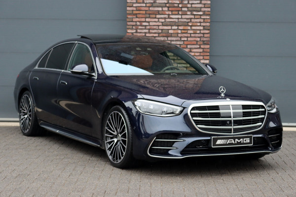 Mercedes-Benz S-Klasse 450 e Lang AMG Line | Airmatic | Achterasbesturing | Distronic+ | Burmester High-End | Chauffeurspakket | Stoelventilatie V+A | 3D-Display | Vlakkenverwarming | Zonweringspakket |