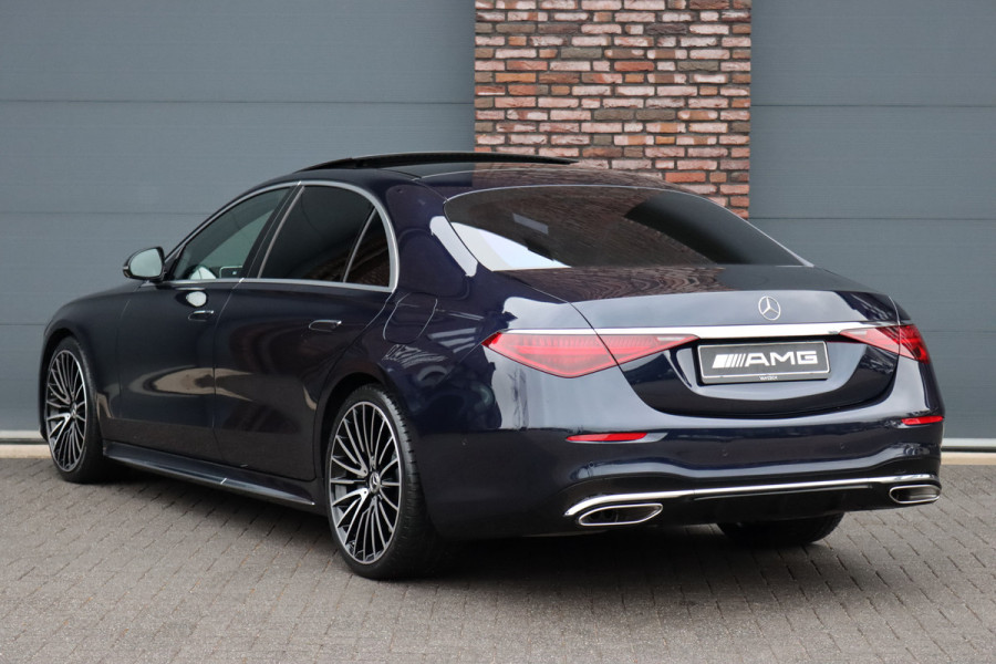 Mercedes-Benz S-Klasse 450 e Lang AMG Line | Airmatic | Achterasbesturing | Distronic+ | Burmester High-End | Chauffeurspakket | Stoelventilatie V+A | 3D-Display | Vlakkenverwarming | Zonweringspakket |