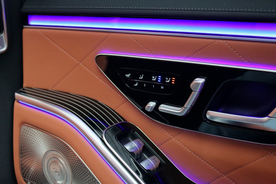 Mercedes-Benz S-Klasse 450 e Lang AMG Line | Airmatic | Achterasbesturing | Distronic+ | Burmester High-End | Chauffeurspakket | Stoelventilatie V+A | 3D-Display | Vlakkenverwarming | Zonweringspakket |