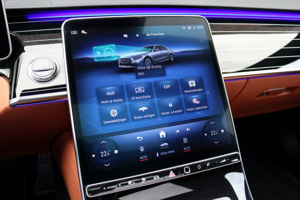 Mercedes-Benz S-Klasse 450 e Lang AMG Line | Airmatic | Achterasbesturing | Distronic+ | Burmester High-End | Chauffeurspakket | Stoelventilatie V+A | 3D-Display | Vlakkenverwarming | Zonweringspakket |