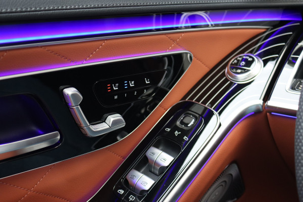 Mercedes-Benz S-Klasse 450 e Lang AMG Line | Airmatic | Achterasbesturing | Distronic+ | Burmester High-End | Chauffeurspakket | Stoelventilatie V+A | 3D-Display | Vlakkenverwarming | Zonweringspakket |