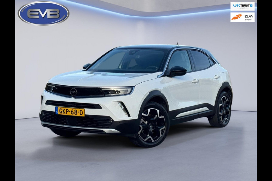 Opel Mokka Electric Ultimate 50 kWh fase 3, vol opties, achteruitrijcamera, 1/2 leder, 18 inch, led verlichting, stoelverwarming