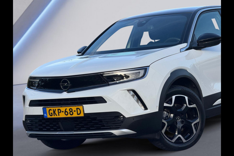 Opel Mokka Electric Ultimate 50 kWh fase 3, vol opties, achteruitrijcamera, 1/2 leder, 18 inch, led verlichting, stoelverwarming