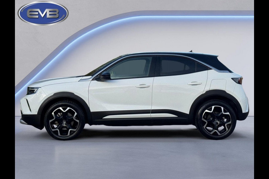 Opel Mokka Electric Ultimate 50 kWh fase 3, vol opties, achteruitrijcamera, 1/2 leder, 18 inch, led verlichting, stoelverwarming