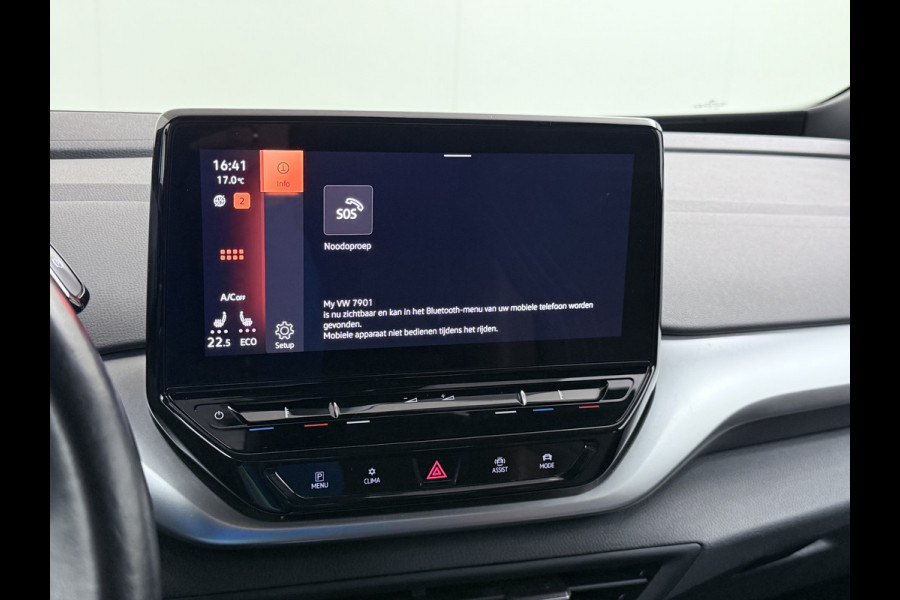 Volkswagen ID.4 Max 77kWh S.O.H. 92% Warmtepomp Trekhaak Camera Adap.Cruise + stop&go Apple Carplay Android Auto Navi Ecc Pdc Lmv 20" Led Privacy Glas DAB File assistent Matrix Led Keyless Origineel Nederlandse Auto